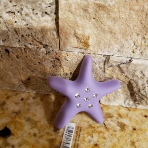 CROCS Lavender Starfish Hook with Rhinestones